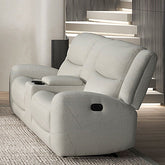 GIRALDUS MANUAL RECLINER LOVESEAT W/ CONSOLE